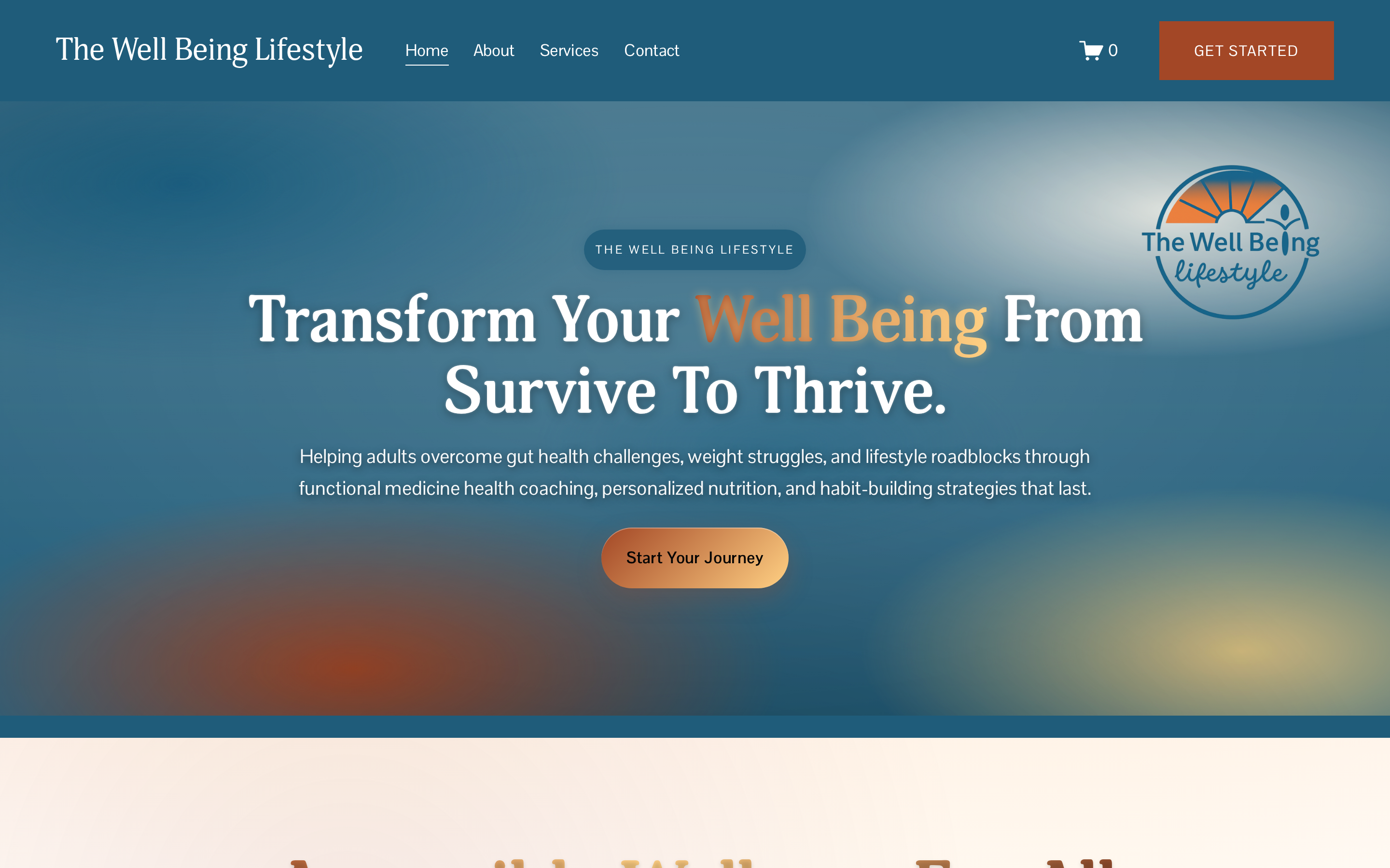 The Well Being Lifestyle, desktop